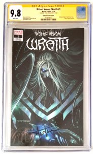 WEB OF VENOM WRAITH #1  TYLER KIRKHAM TRADE VARIANT DOUBLE SIGNED CGC 9.8 SS.