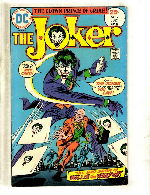 The Joker # 2 FN DC Comic Book SIGNED By Julius Schwartz Batman Gotham J371