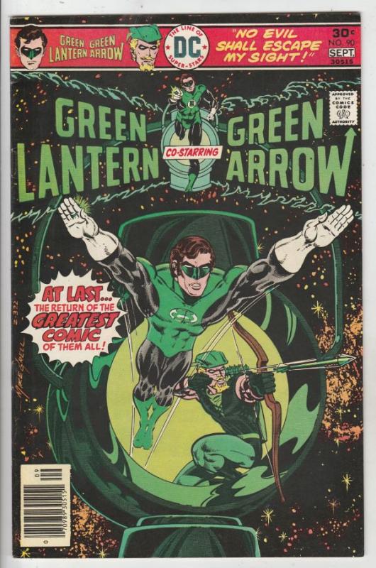 Green Lantern #90 (Aug-76) VF/NM High-Grade Green Lantern, Green Arrow