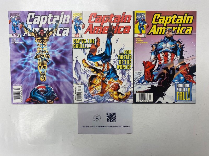 3 Captain America MARVEL comic books #15 16 17 66 KM15