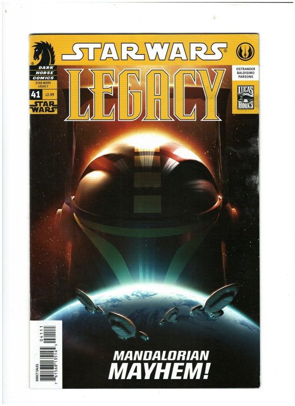 Star Wars Legacy #41 Dark Horse Comics 2009 VF+ 8.5 Mandalorian