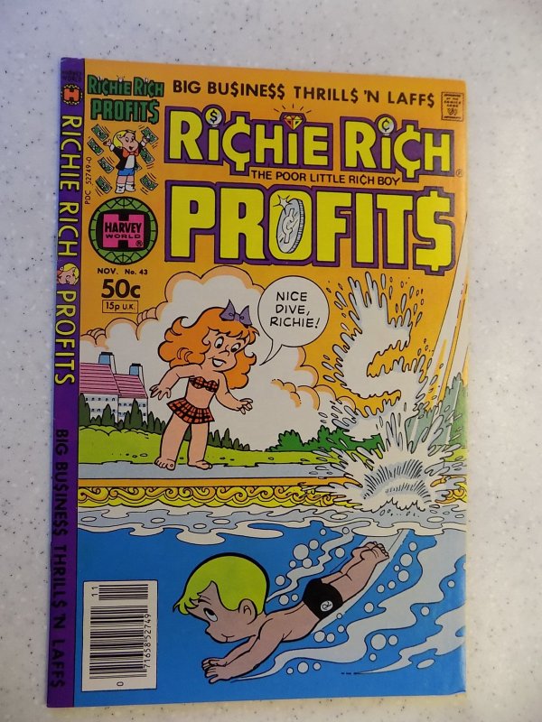 RICHIE RICH PROFITS # 43 HARVEY CARTOON ADVENTURE FUNNY