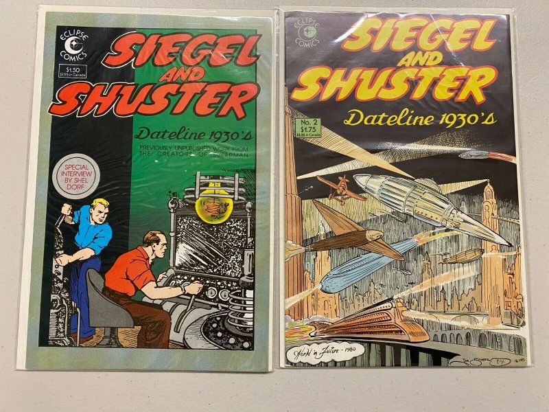 Siegel and Shuster Eclipse Comics Set #1 +2 8.0 VF (1984)