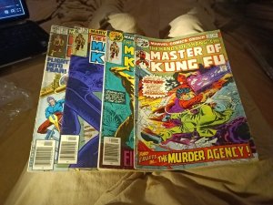 Master Of Kung Fu 40 68 78 82 Marvel Bronze Age Comics Lot Run Set Collection