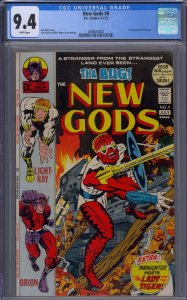 NEW GODS #9 CGC 9.4 1ST FORAGER JACK KIRBY WHITE PAGES