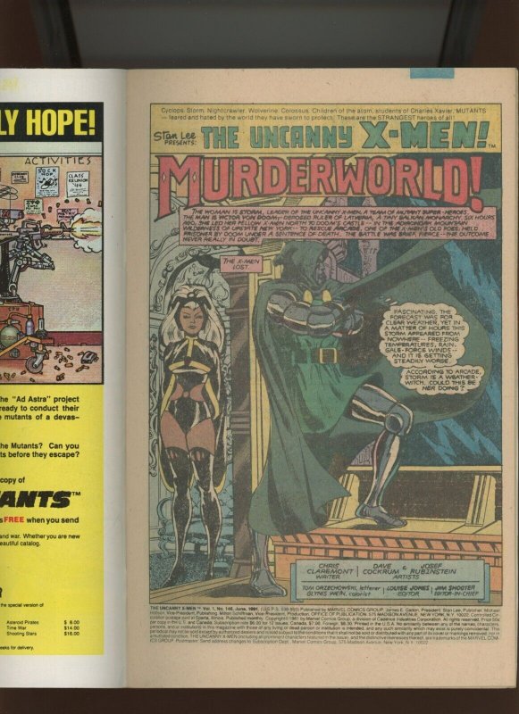 (1981) The Uncanny X-Men #146: BRONZE AGE! NEWSSTAND VARIANT! (7.5/8.0)