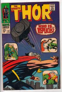 Thor, the Mighty #141 (Jun-67) VF+ High-Grade Thor
