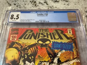 Punisher # 100 CGC Graded 8.5 Marvel Comic Book Variant Cover JH25