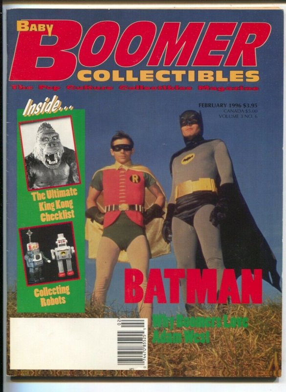 Baby Boomer Collectibles 2/1996-Batman-Adam West-King Kong-robots-VF