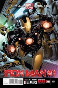 Iron Man (2013) 1-A Greg Land Cover FN