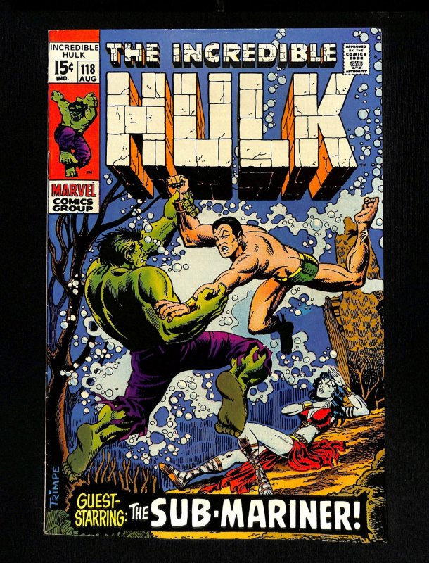 Incredible Hulk (1962) #118 Sub-Mariner!!