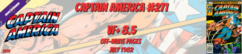 Captain America 271 VF+ 8.5 Marvel 1982