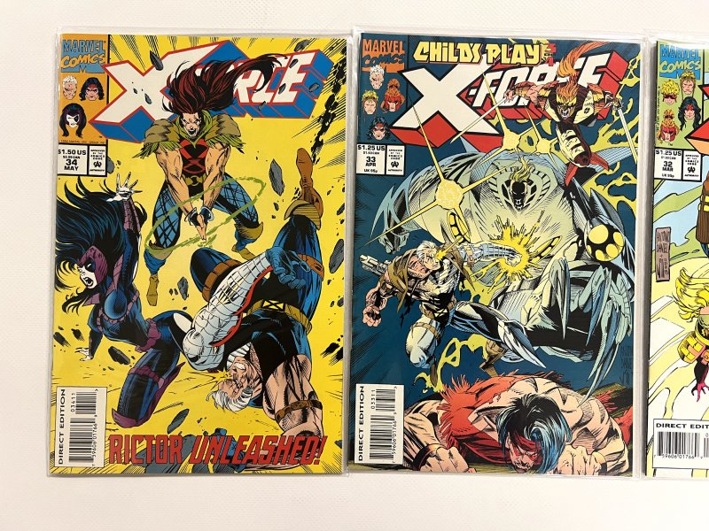 3 X-Force Marvel Comic Books #32 33 34  Thor Avengers Defenders X-Men 58 JS5