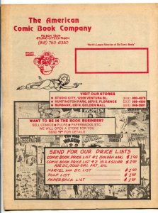 American Comic Book Co. Comic Book Price List #3 1978