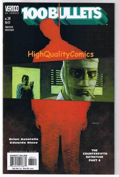 100 BULLETS #34, NM+, Brian Azzarello, Risso, Vertigo, 1999, more in store