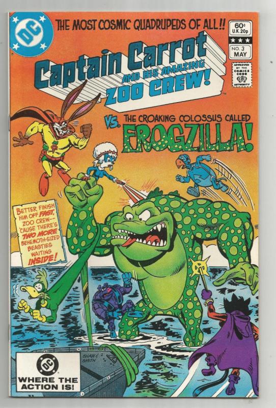 CAPTAIN CARROT AND HIS AMAZING ZOO CREW! #3, VF, Frogzilla, DC, 1982