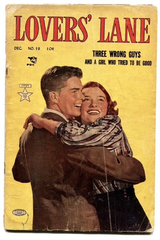 Lovers' Lane #19 comic book 1951- Golden Age Romance- Three Wrong Guys