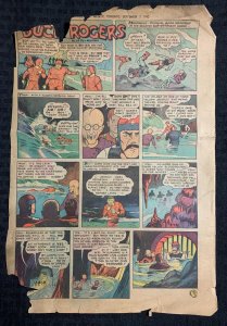 1942 Sept 5 BUCK ROGERS Sunday Color Comic Strip by Calkins GD 2.0 Size 10.5x15