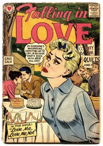 FALLING IN LOVE #11 comic book 1957-DC ROMANCE COMICS-CAKE SALE