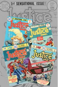 Justice Inc. #1,2,3,4 Full Run 1-4 Jack Kirby Joe Kubert VF-/FN+