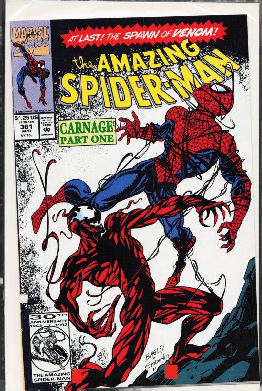 The Amazing Spider-Man #361 (1992) Spider-Man [Key Issue]