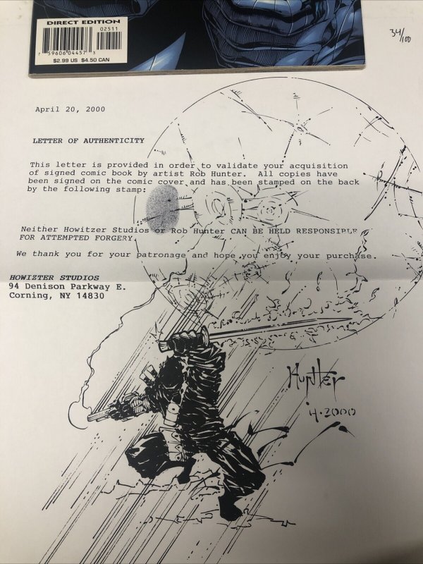 Iron Man (2000) # 25 Variant Marvel Comics * Kurt Busiek * Signed Rob Hunter