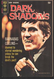 Dark Shadows #4 1970-TV series photo cover-vampire-VG+