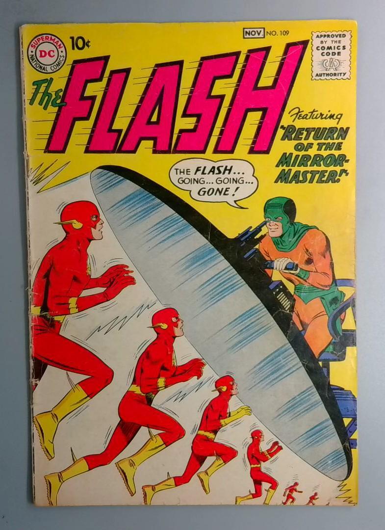 Flash #109 VG 2nd Appearance of Mirror Master DC 1959 BW1