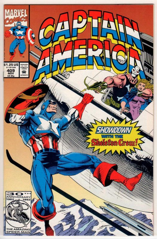 Captain America #409 Direct Edition (1992) 9.2 NM-
