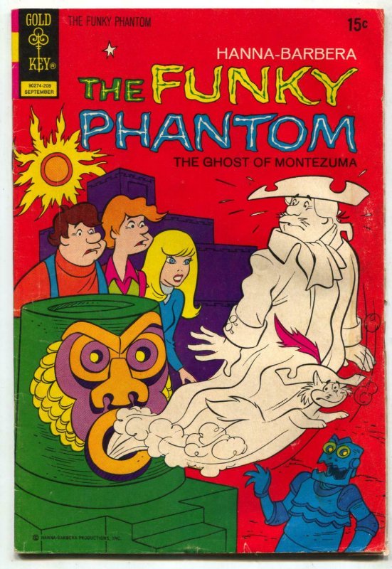 The Funky Phantom #3 1972- Gold Key- Ghost of Monetzuma G 