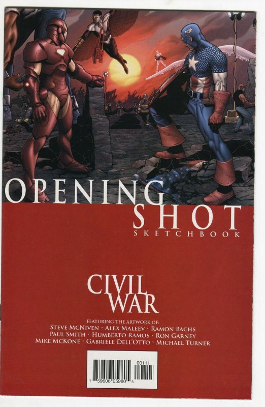 Civil War: Opening Shot Sketchbook - 1st Print (9.2)