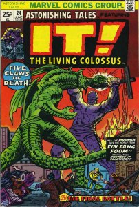 Astonishing Tales #24 GD ; Marvel | low grade comic Stamp Removed IT! The Living