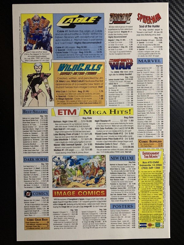 X-Men #11 NM Classic Wolverine Cover by Jim Lee Marvel Comics 1992