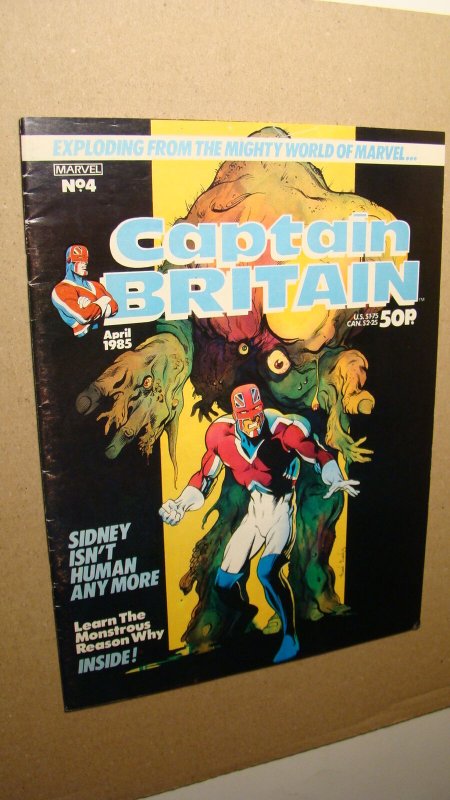 CAPTAIN BRITAIN 4 *NICE COPY* *UK EDITION* AMERICA ABSLOM DAAK DALEK KILLER