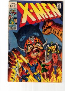 The X-Men #51 (1968) FN+ Mid-High-Grade Steranko Art Wow!