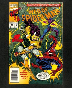Web of Spider-Man #99 Newsstand Variant 1st Appearance Nightwatch!