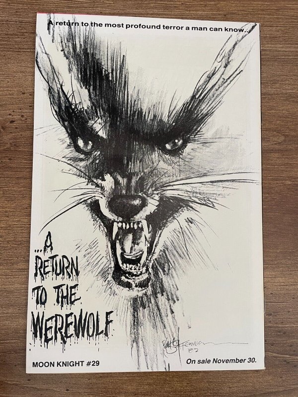Moon Knight # 28 VF/NM Marvel Comic Book Bill Sienkiewicz Series 14 J267