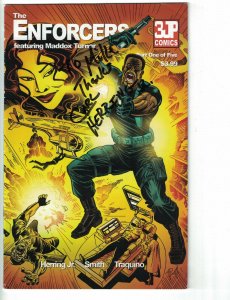 the Enforcers #1 FN featuring Maddox Turner signed by Herring - 3JP comics 2010 