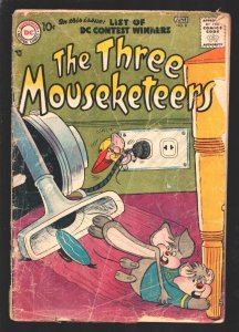 THREE MOUSEKETEERS #8 1957-DC-Sheldon Mayer cover & stories-Crazy animal humo...