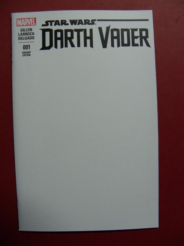 DARTH VADER #001 BLANK VARIANT  COVER NEAR MINT 9.4 MARVEL COMICS 2015 SERIES