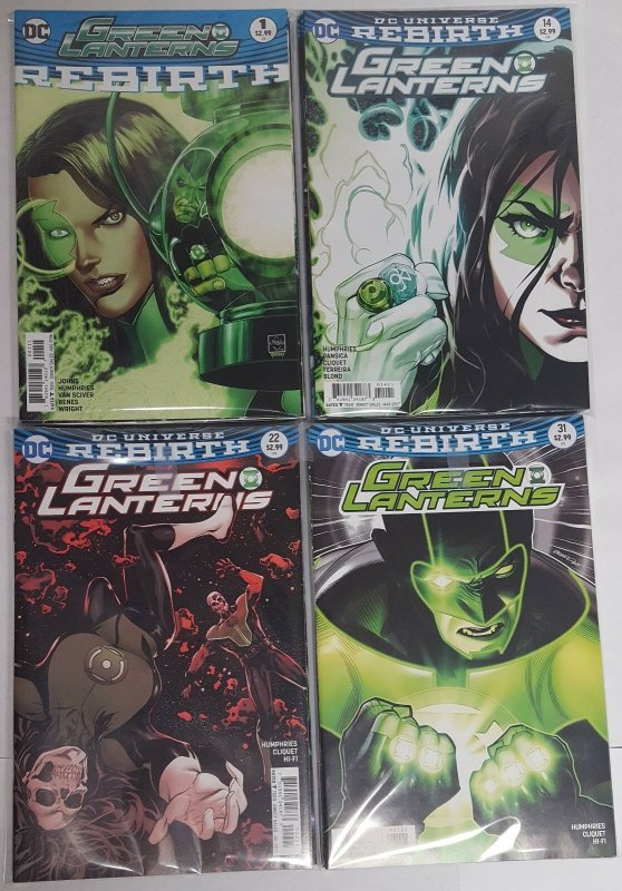 Green Lanterns  - Rebirth #1 and #1-31... All NM ... Variant Covers