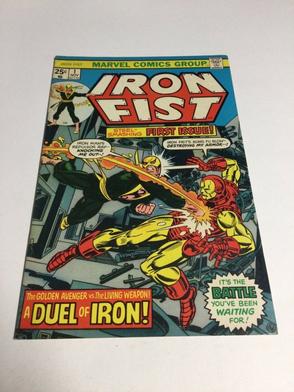 Iron Fist 1 Vf- Very Fine- 7.5 with marvel stamp Marvel Comics