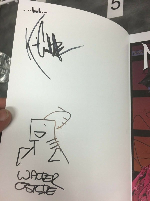 METALSHARK BRO TP #1 KICK STARTER VARIANT TRIPLE SIGNED  SCOUT COMICS 2019 EB202