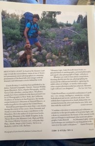 Mountain light, GALEN Rowell, large paperback type coffee table art book