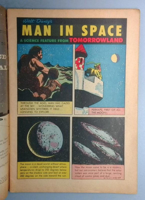 Walt Disney's Man In Space #716 VG DELL, 1956