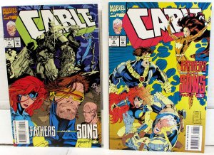 CABLE Lot of 2 #7, 8 (1994) Marvel 8.0 VF Cable 1st Print Comic Books