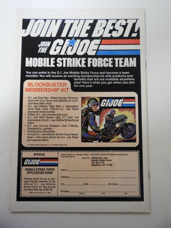 Marvel Super Hero Contest of Champions #3 (1982) VG/FN Condition