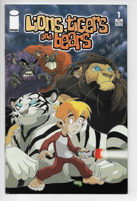 Lions,Tigers & Bears #1,2,3 Set Signed by Mike Bullock (Image, 2005) VF