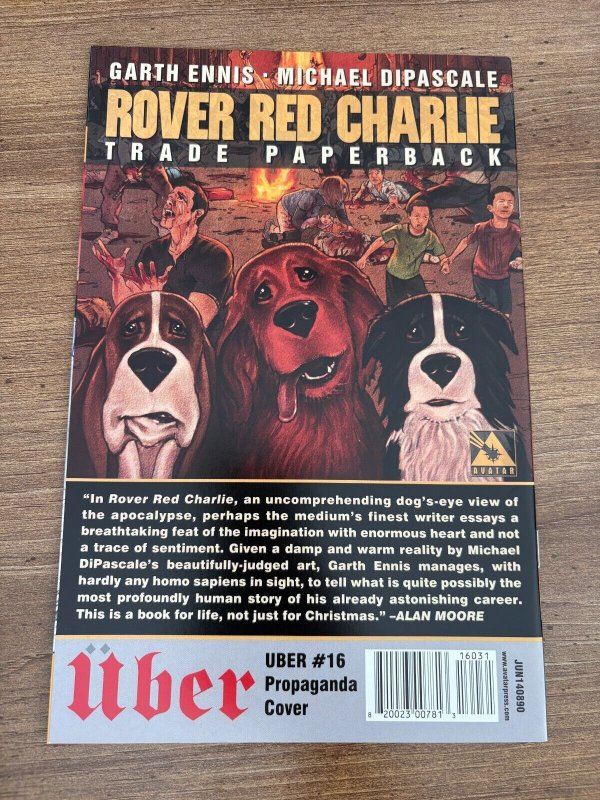 Uber # 16 NM 1st Print Propaganda Variant Cover Avatar Comic Book 20 J280