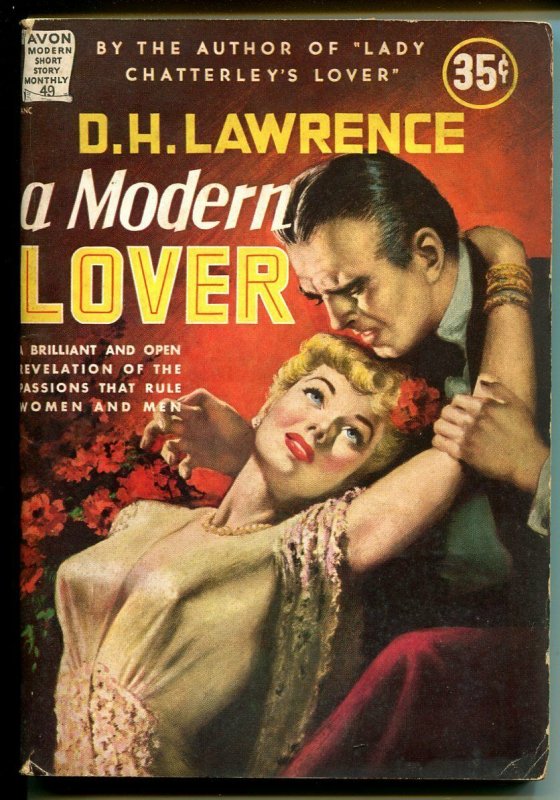 Avon Modern Short Story Monthly #491940's-D.H. Lawrence-Spicy Good Girl Art-FN-